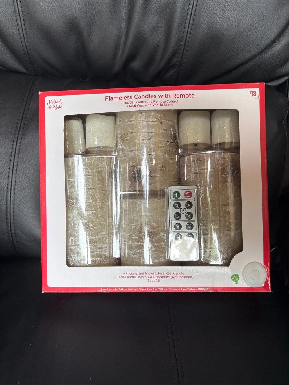 Flameless Candles with Remote - Gold